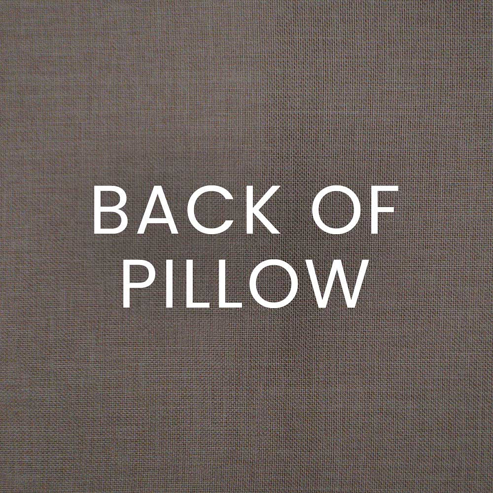 Luxury Pillow - 24" x 24" - Cheverny-Taupe; Embroidered braided stripes of white and taupe over a cream background