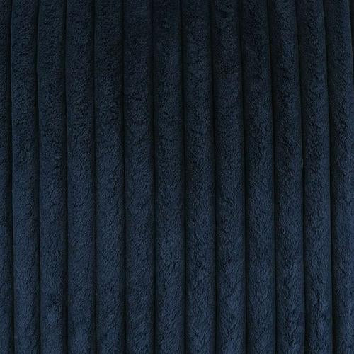 Luxury Pillow - 24” x 24” - Megga-Navy; Navy Blue wide wale soft corduroy in a vertical pattern same on both sides