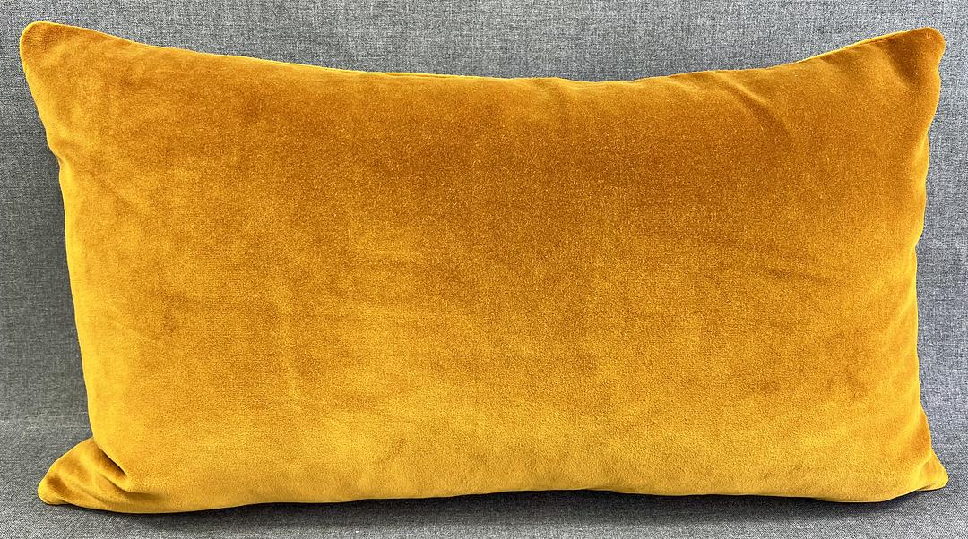Luxury Lumbar Pillow - 24" x 14"- Caramel Mohair