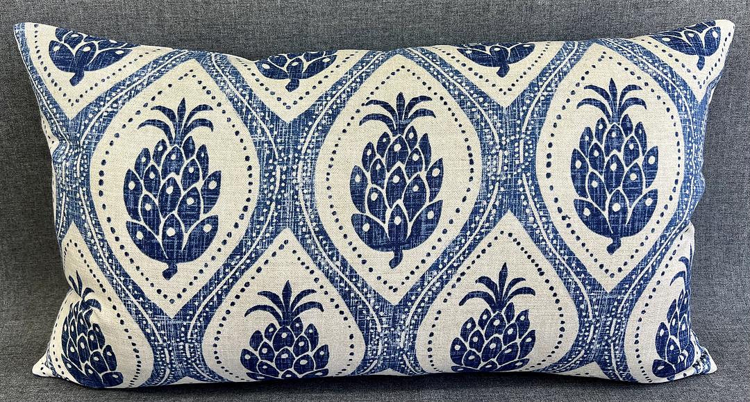 Luxury Lumbar Pillow - 24" x 14"- Hospitality Blue