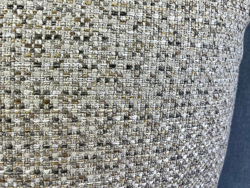 Luxury Pillow - 24" x 24" - Chadford Blue Soft Stripes Of Blue And Grey On A Cream Colored Background 24