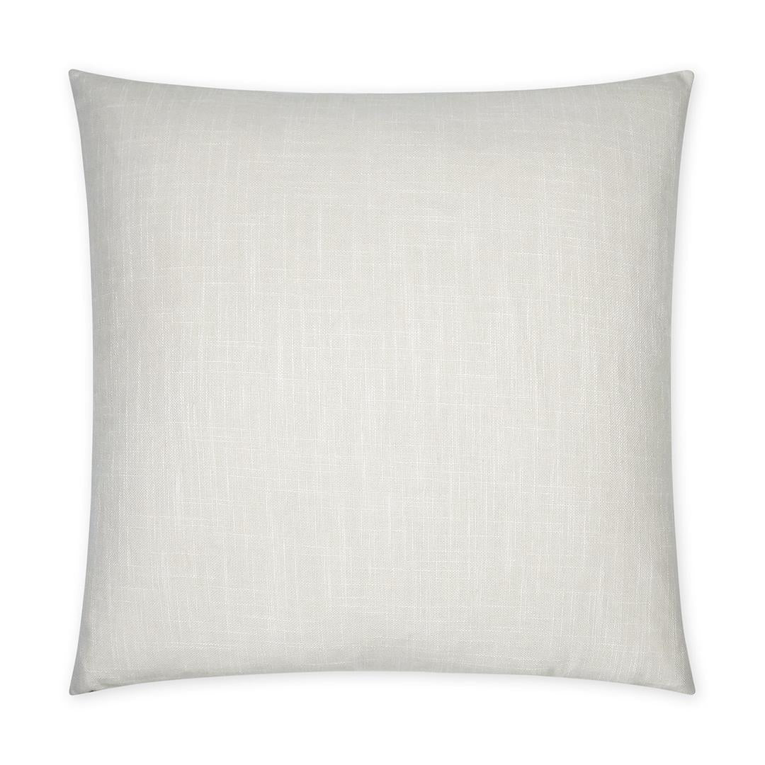 Luxury Pillow -  24" x 24" - Lena- Birch. Solid Cream textured Fabric