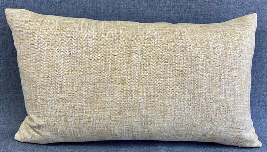 Lumbar Pillow - 24" x 14" - Honey Mustard Lumbar. Lovely woven texture of gold, white and cream