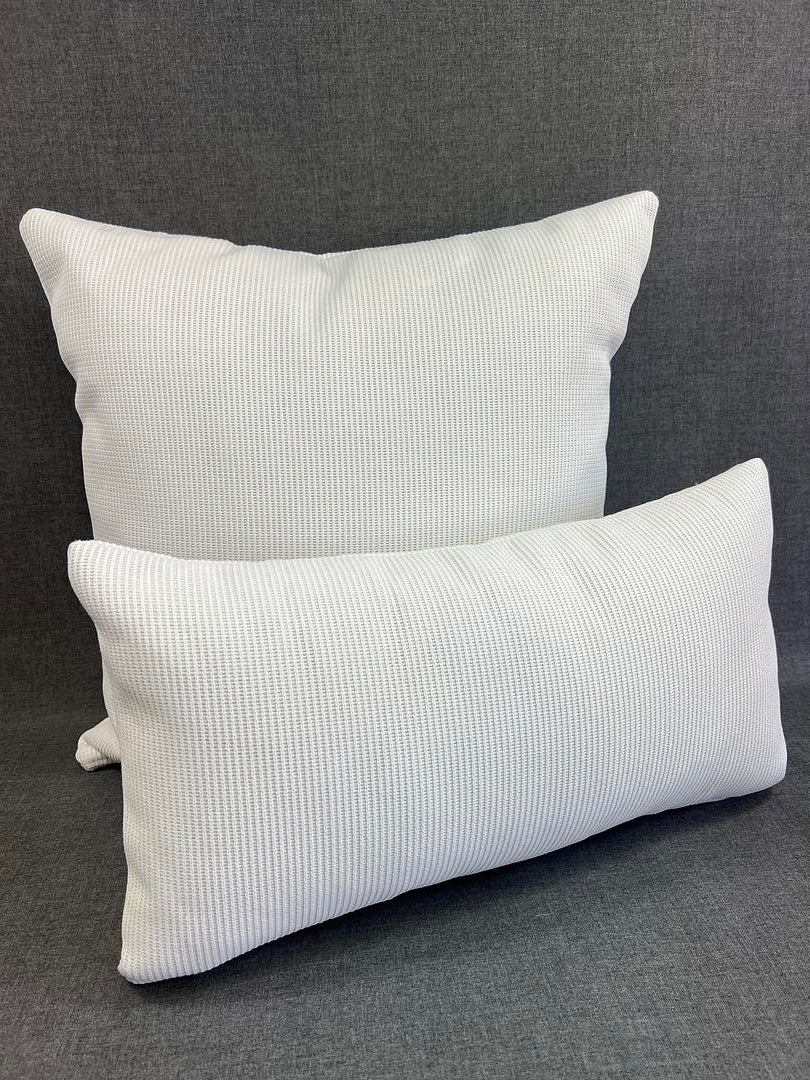Luxury Outdoor Pillow - 22" x 22" - Summer White
