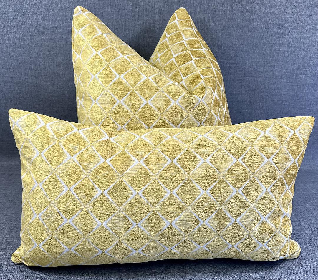 Luxury Lumbar Pillow - 24" x 14"- Santa Barbara Gold