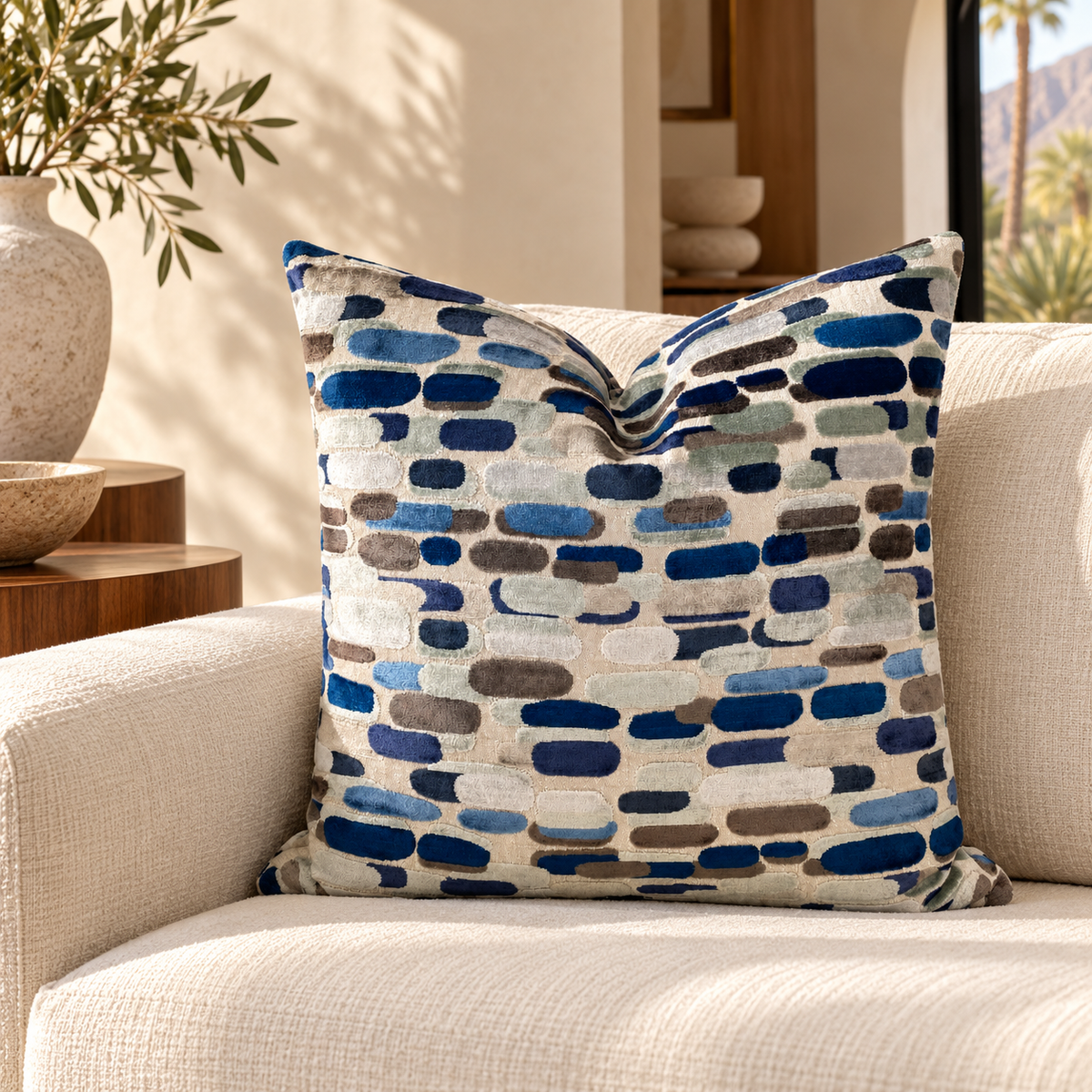 Capsules Seaside – 24" × 24" Luxury Square Pillow