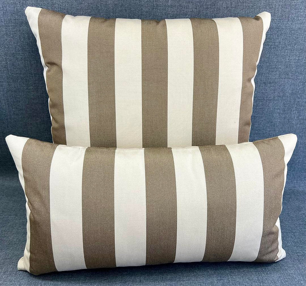 Luxury Outdoor Lumbar Pillow - 22" x 12"- Maxim Cocoa