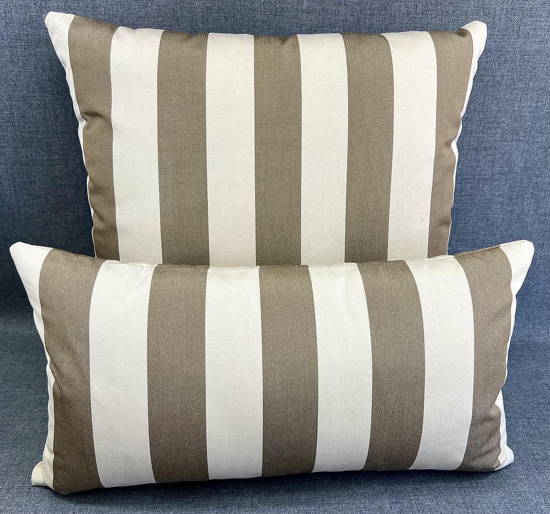 Luxury Outdoor Lumbar Pillow - 22" x 12"- Maxim Cocoa