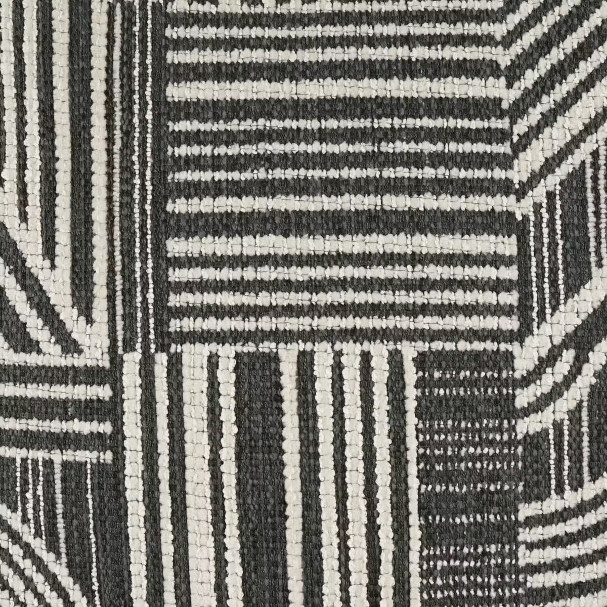 Zaria Charcoal – 24" × 24" Luxury Square Pillow