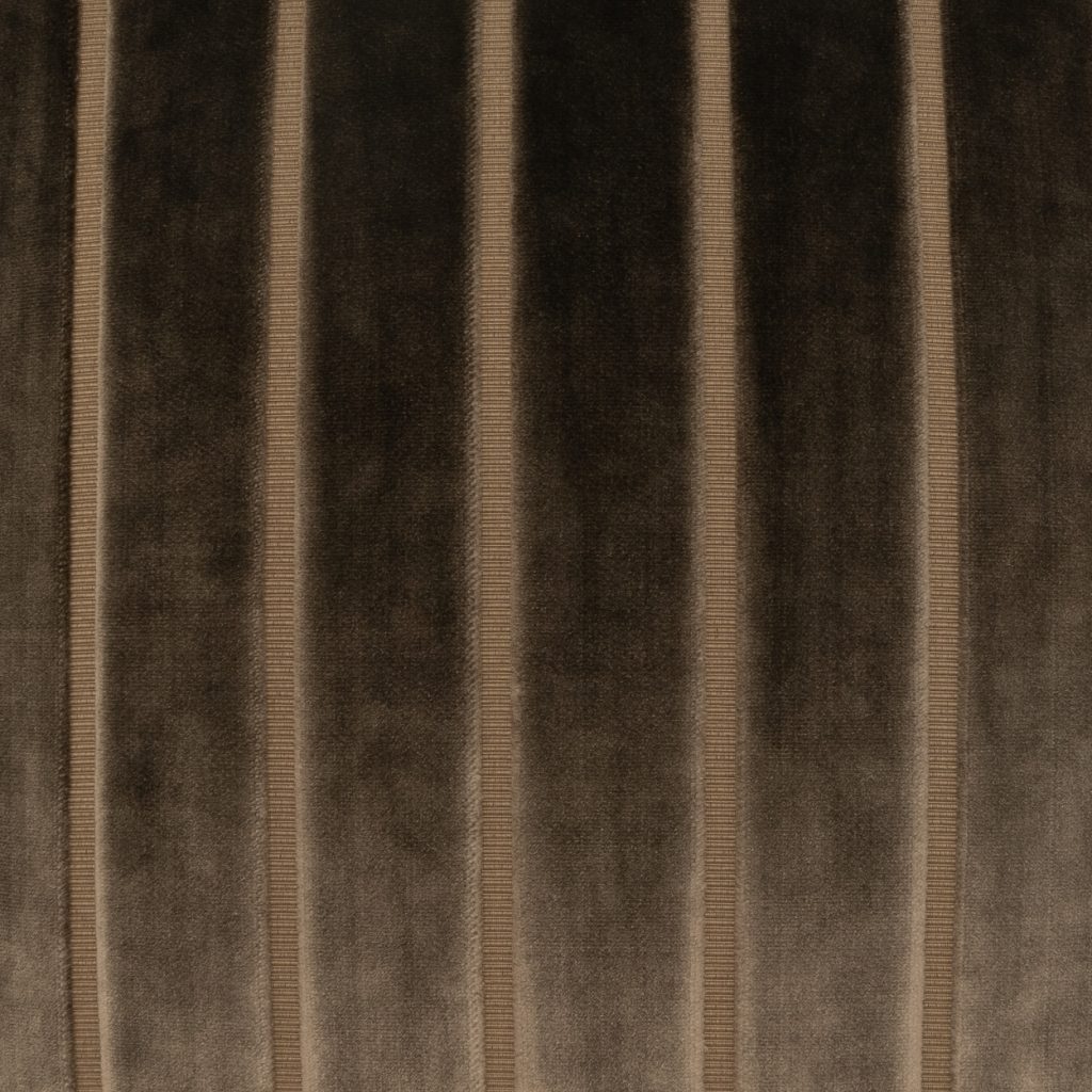 Elysian Stripe Chocolate – 24" × 24" Luxury Square Pillow