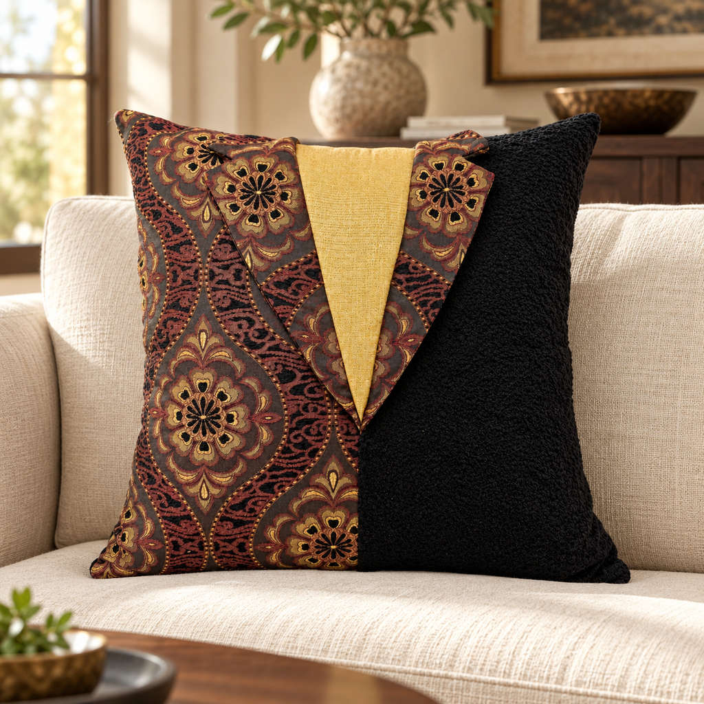 Kensington #3 – 22" × 22" Luxury Tailored Pillow