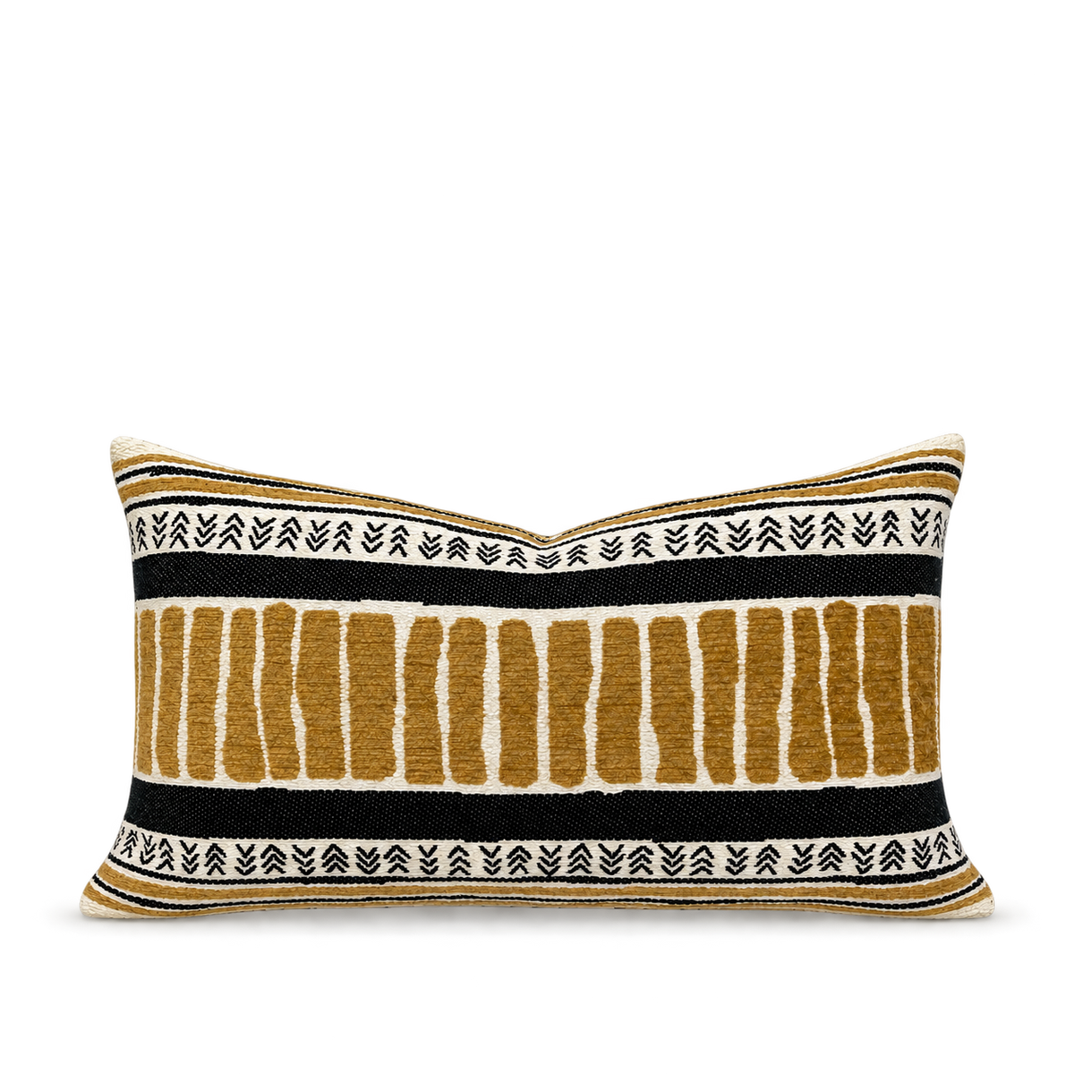 Cholula Black (horizontal) – 24" × 14" Luxury Lumbar Pillow
