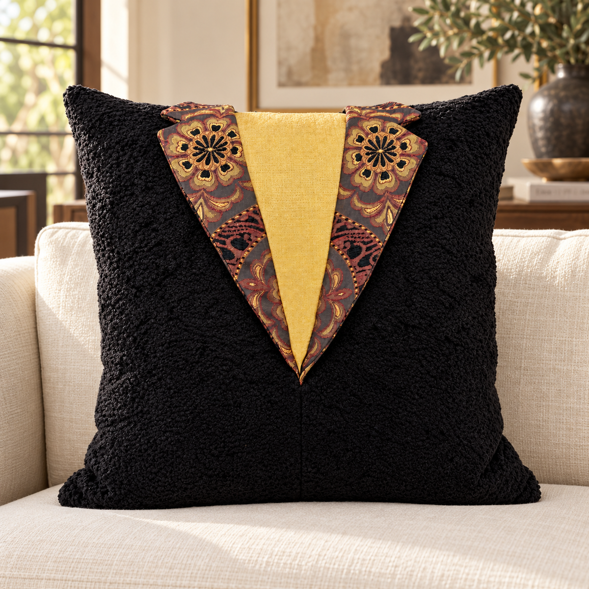 Kensington #2 – 22" × 22" Luxury Tailored Pillow
