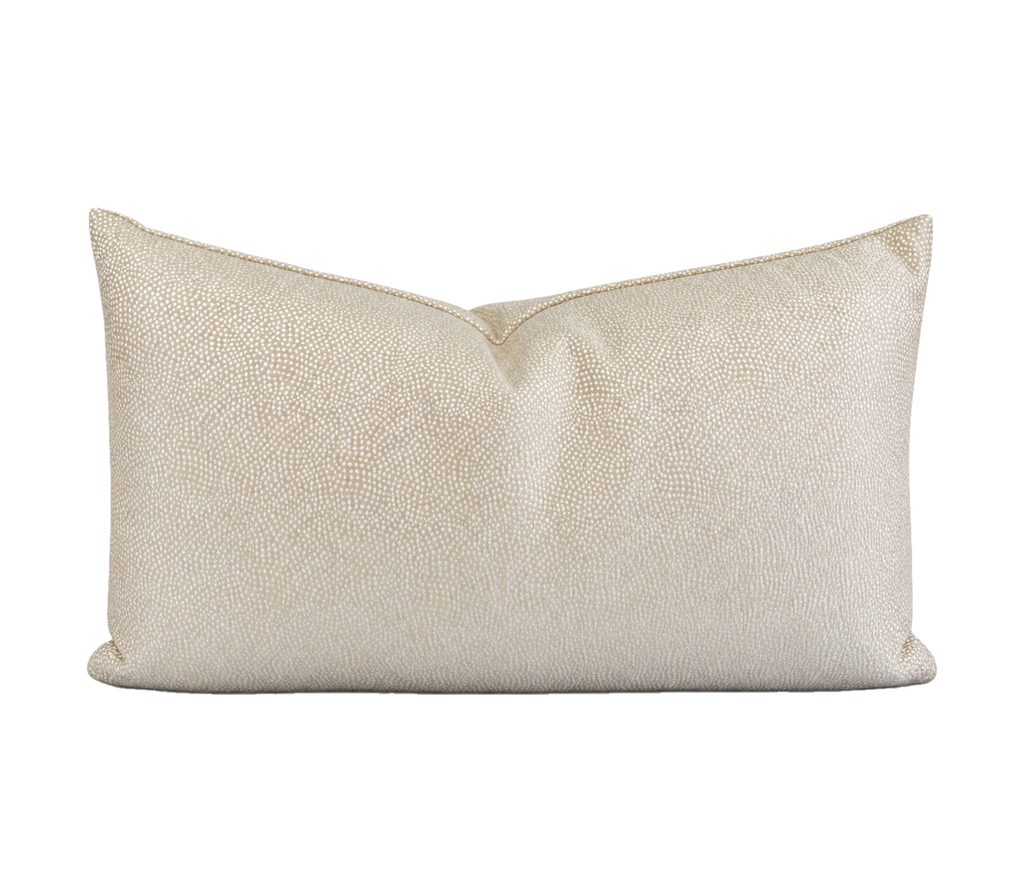 Whimsical Ivory – 24" × 14" Luxury Lumbar Pillow