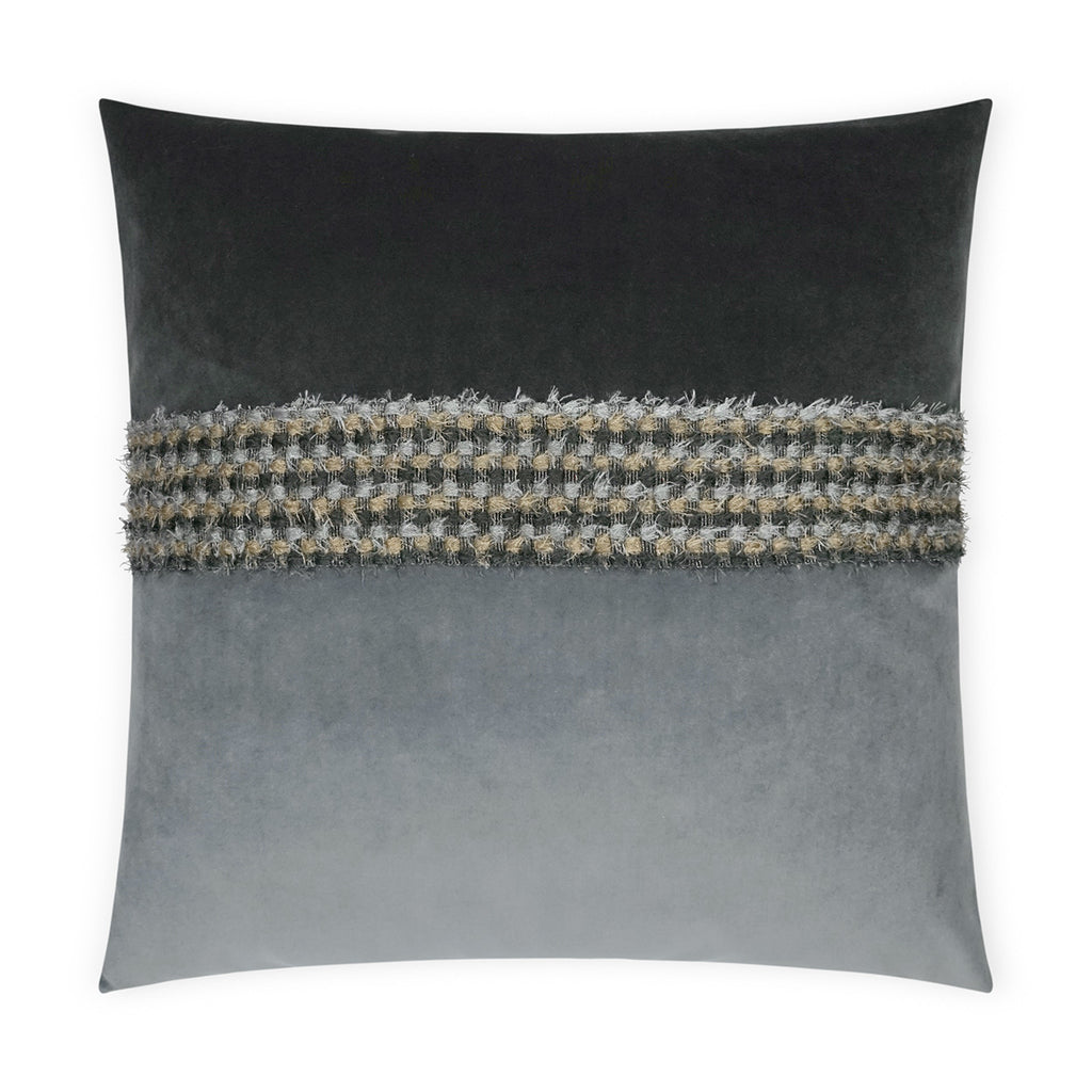Luxury Pillow – 24" × 24" – Fuzzy Graphite