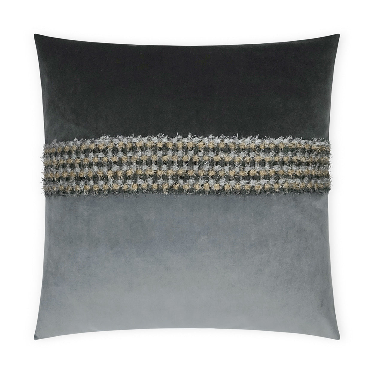 Luxury Pillow – 24" × 24" – Fuzzy Graphite