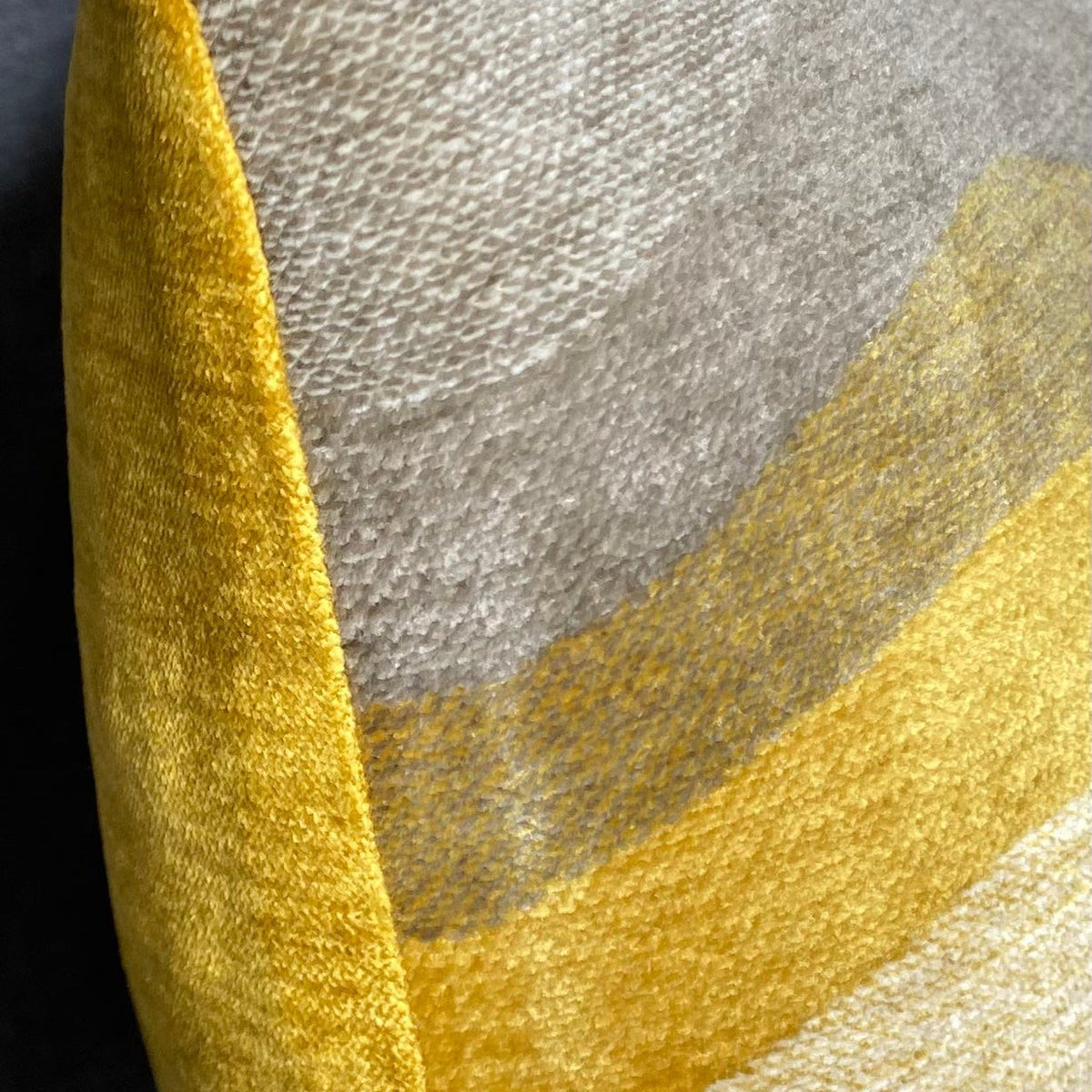 Saffron Swirl – 24" × 14" Luxury Lumbar Pillow