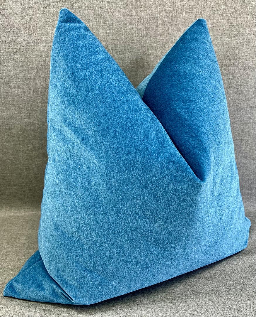 Luxury Pillow - 24" x 24" - Peacock Mohair