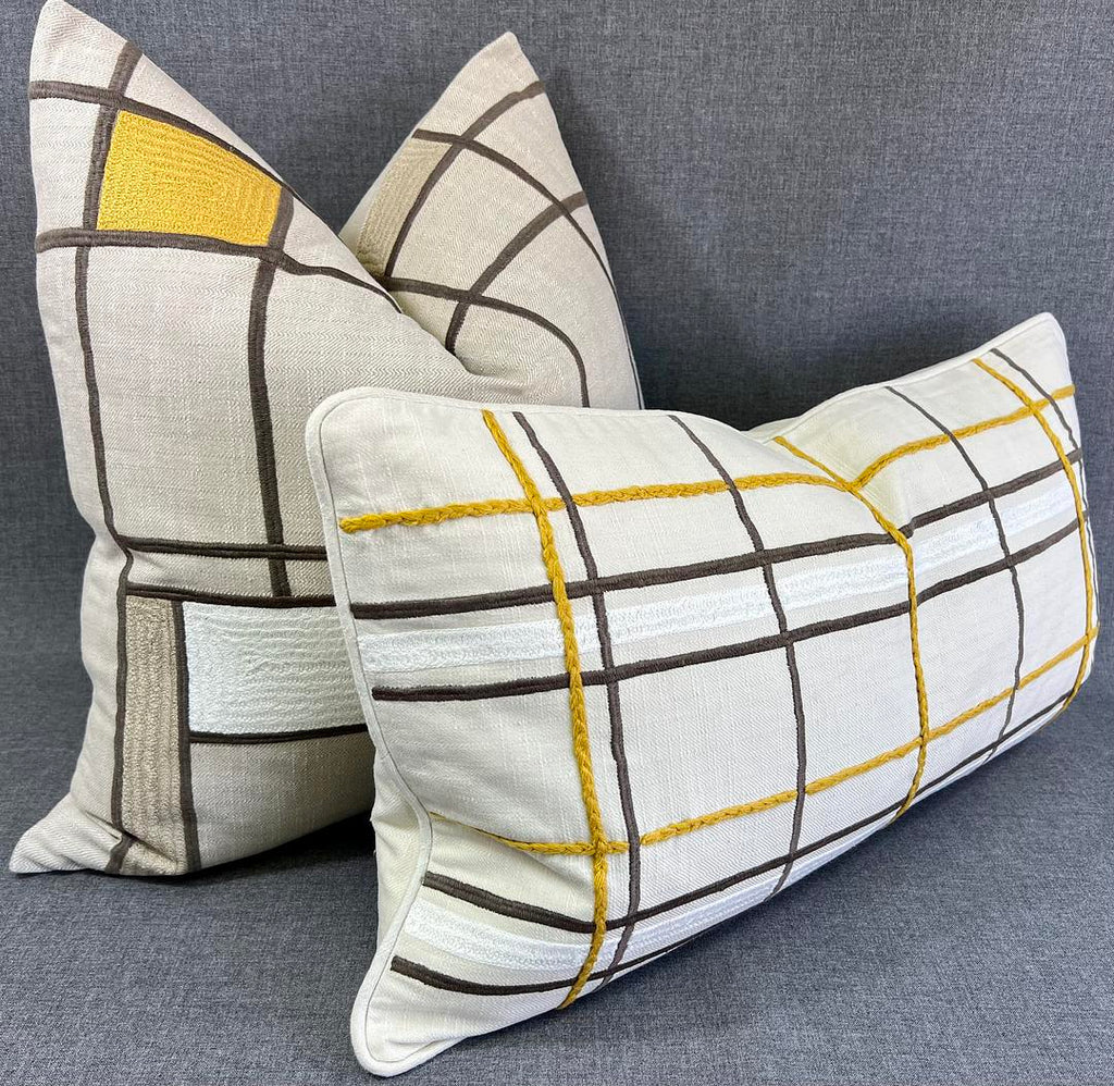 Desert Deco – 24" × 14" Luxury Lumbar Pillow