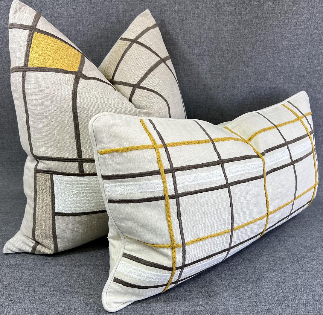 Desert Deco – 24" × 14" Luxury Lumbar Pillow
