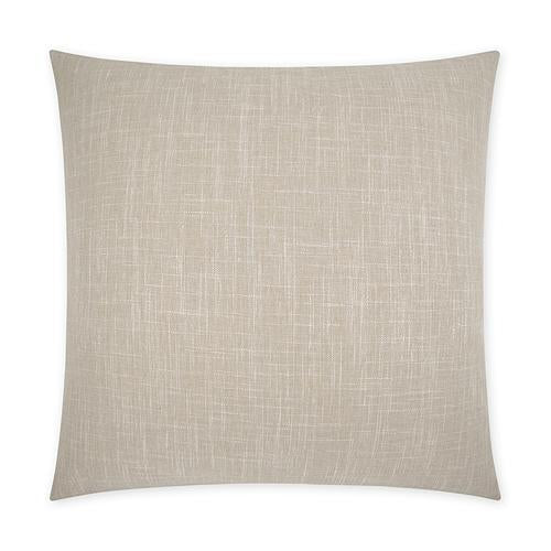 Luxury Pillow -  24" x 24" - Lena- Sand. Solid Sand textured Linen Fabric on both sides