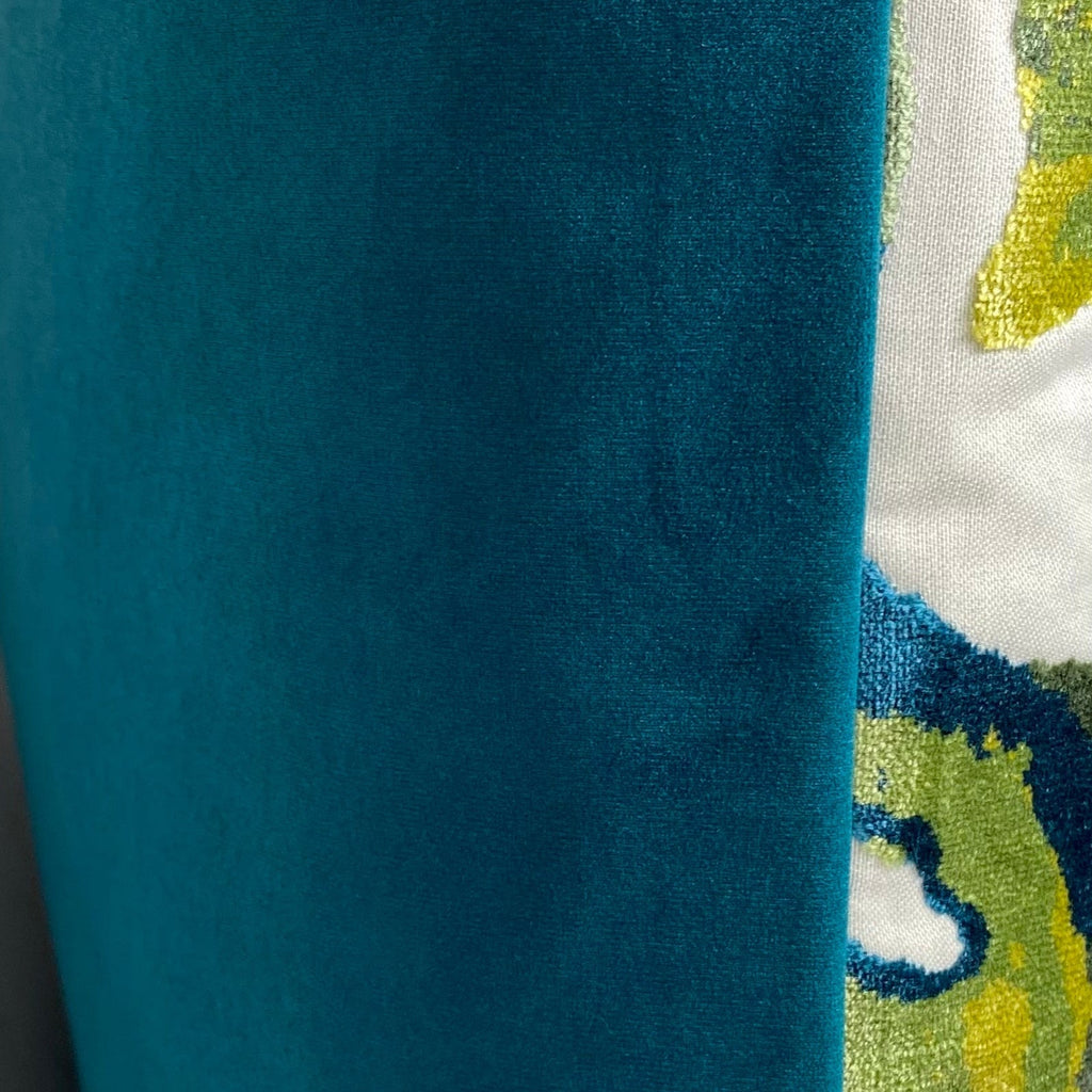 Massala Capri Teal – 24" × 24" Luxury Square Pillow