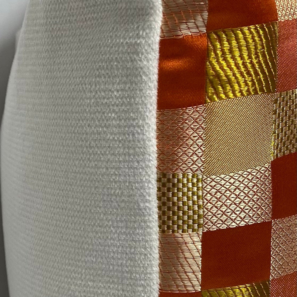 Cubit Orange – 24" × 14" Luxury Lumbar Pillow