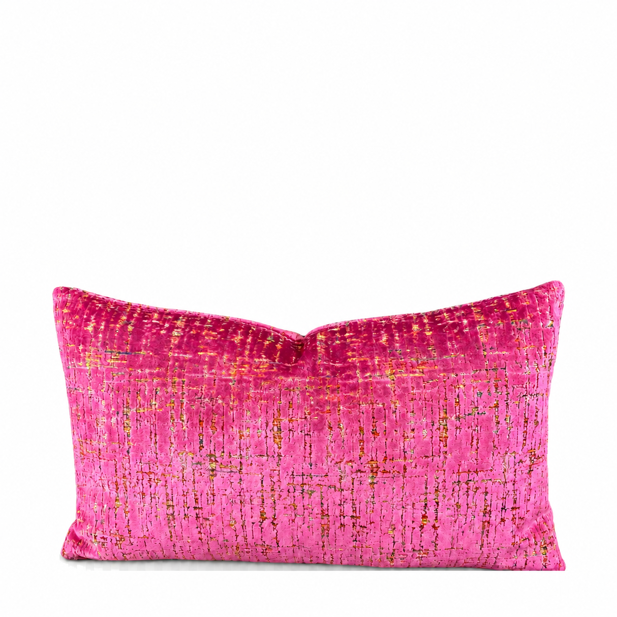 Luxury Lumbar Pillow – 24" × 14" – Moonstruck Fuchsia