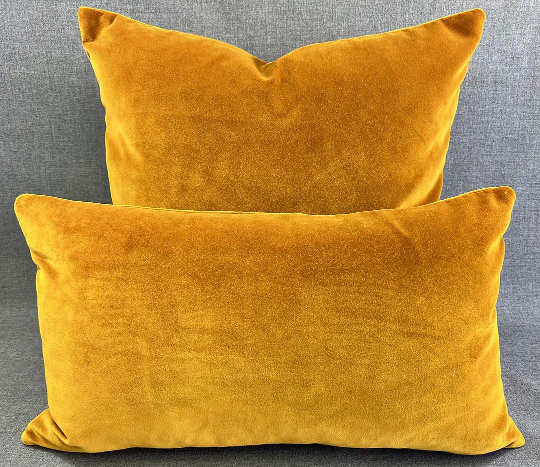 Luxury Pillow - 24" x 24"- Caramel Mohair