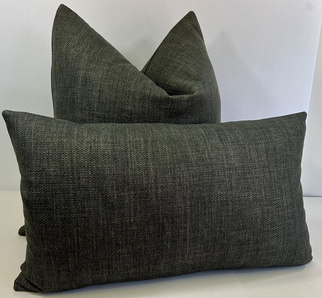 Luxury Lumbar Pillow - 24" x 14"- Tamarisk Slate
