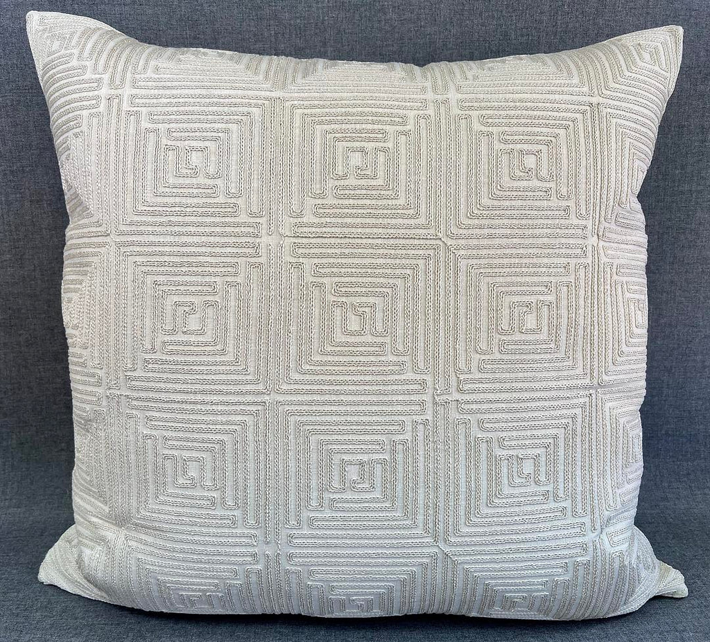 Luxury Pillow -  24" x 24" - Sand Maze