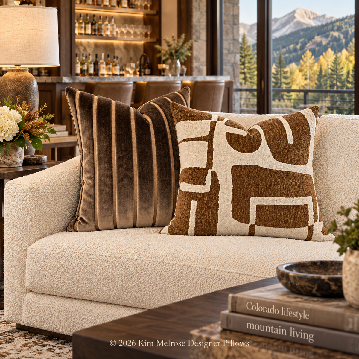 Bjorn Bronze – 24" × 24" Luxury Square Pillow