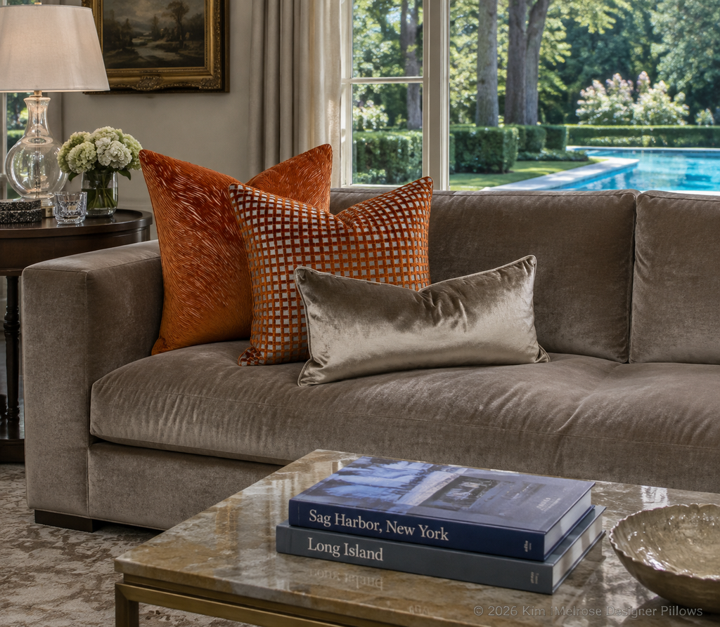 Luxury Pillow – 24" × 24" – Success Amber