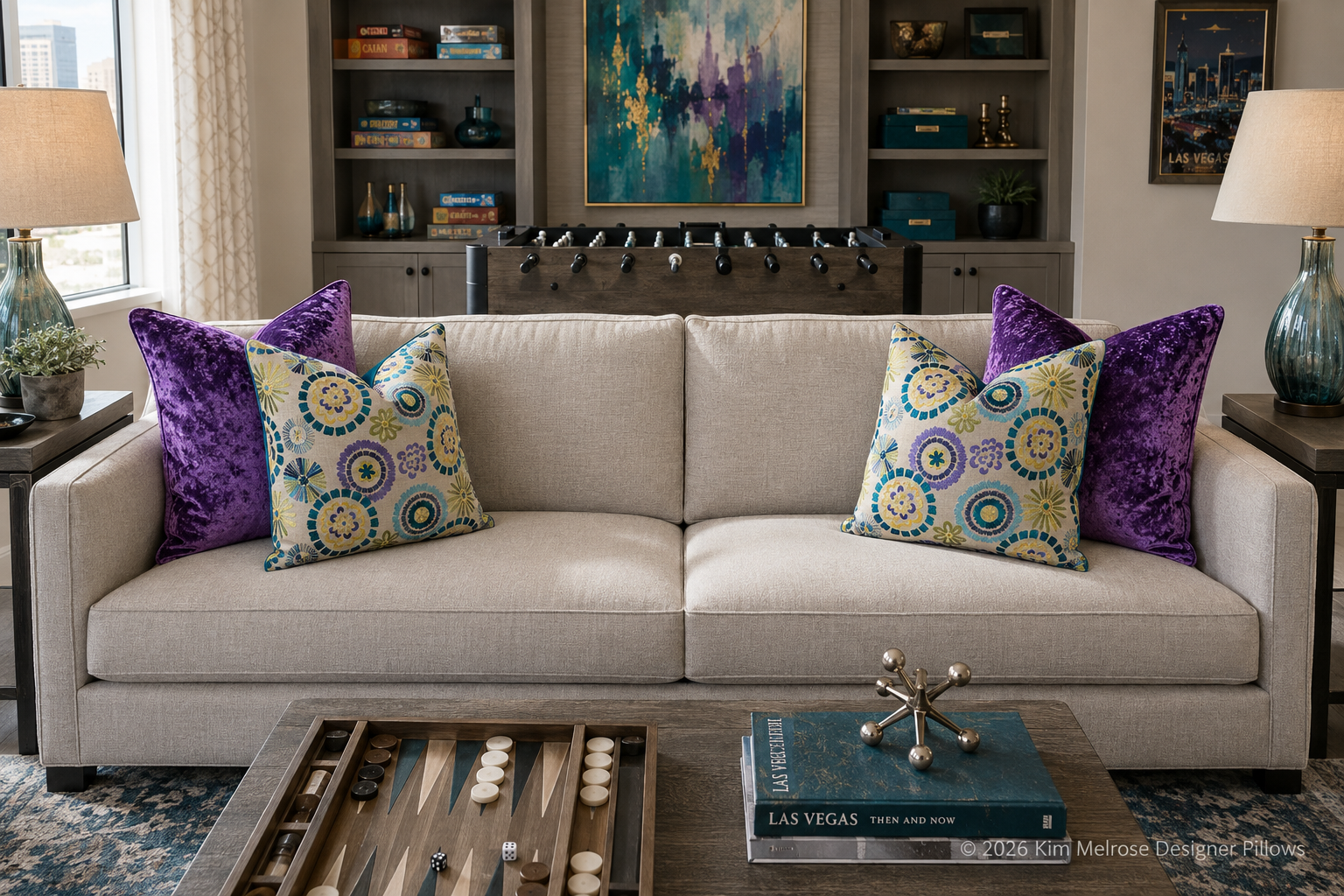 Luxury Pillow - 24" x 24" - Plum Crazy Purple