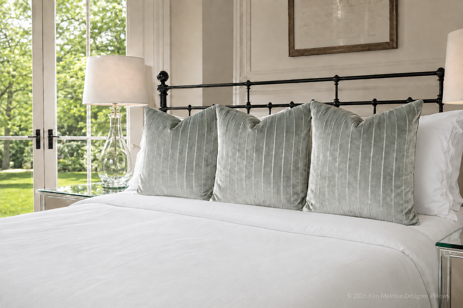 Luxury Pillow – 24" × 24" – Bizete Sage