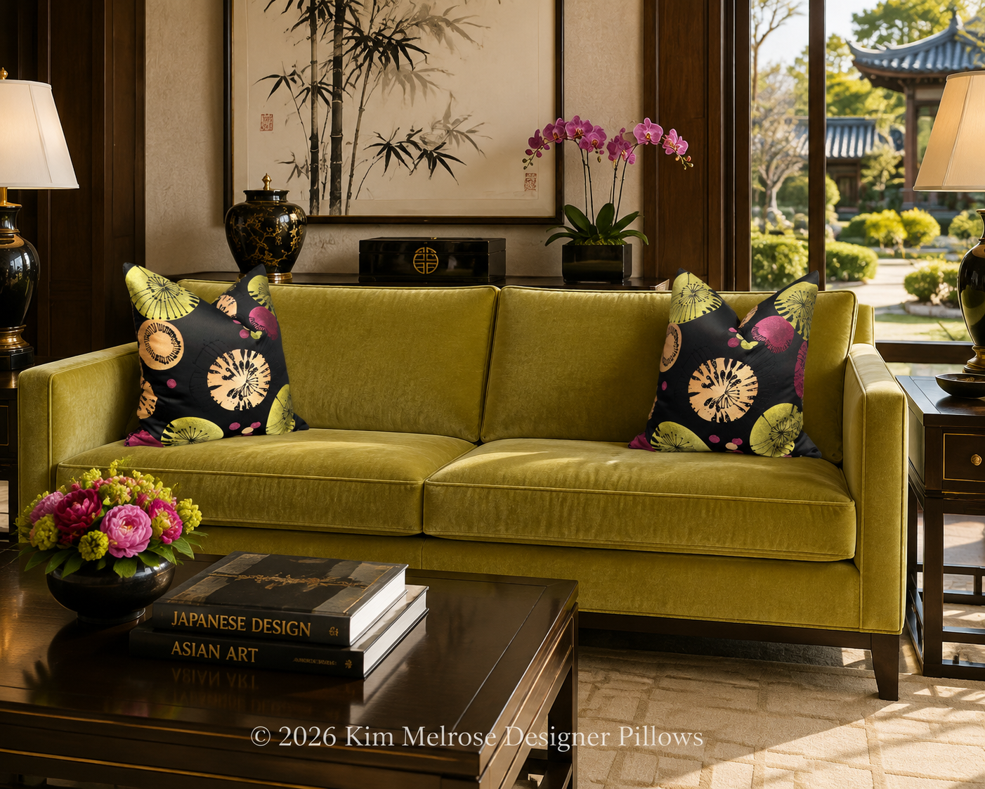 Luxury Pillow – 24" × 24" – Solar Splash