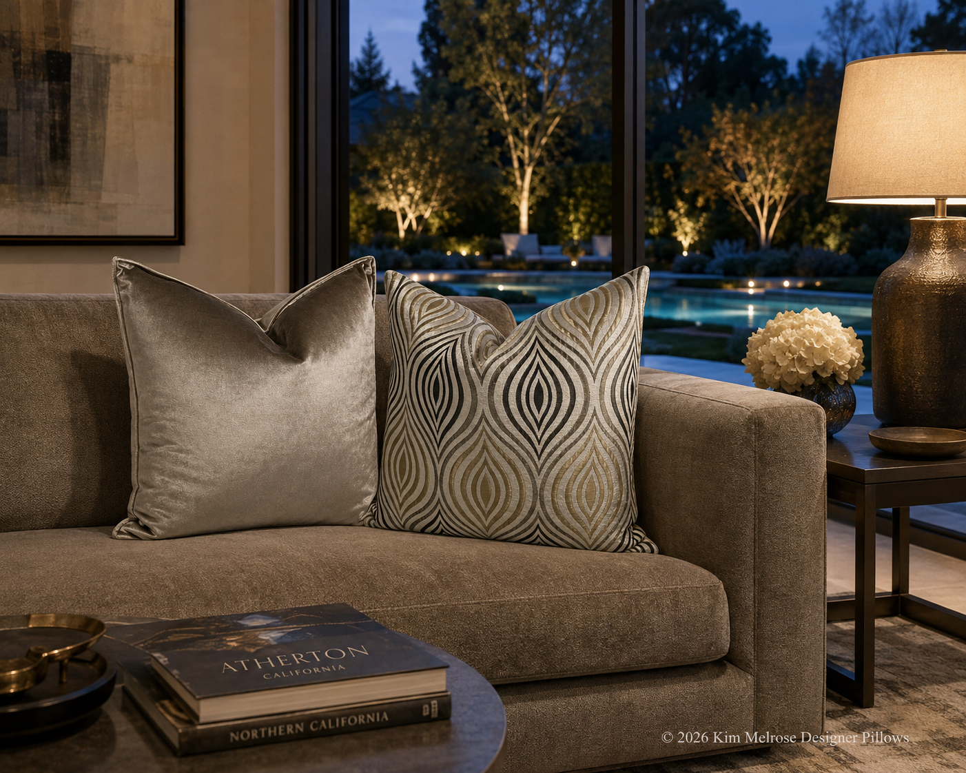 Luxury Pillow – 24" × 24" – Koza Cream