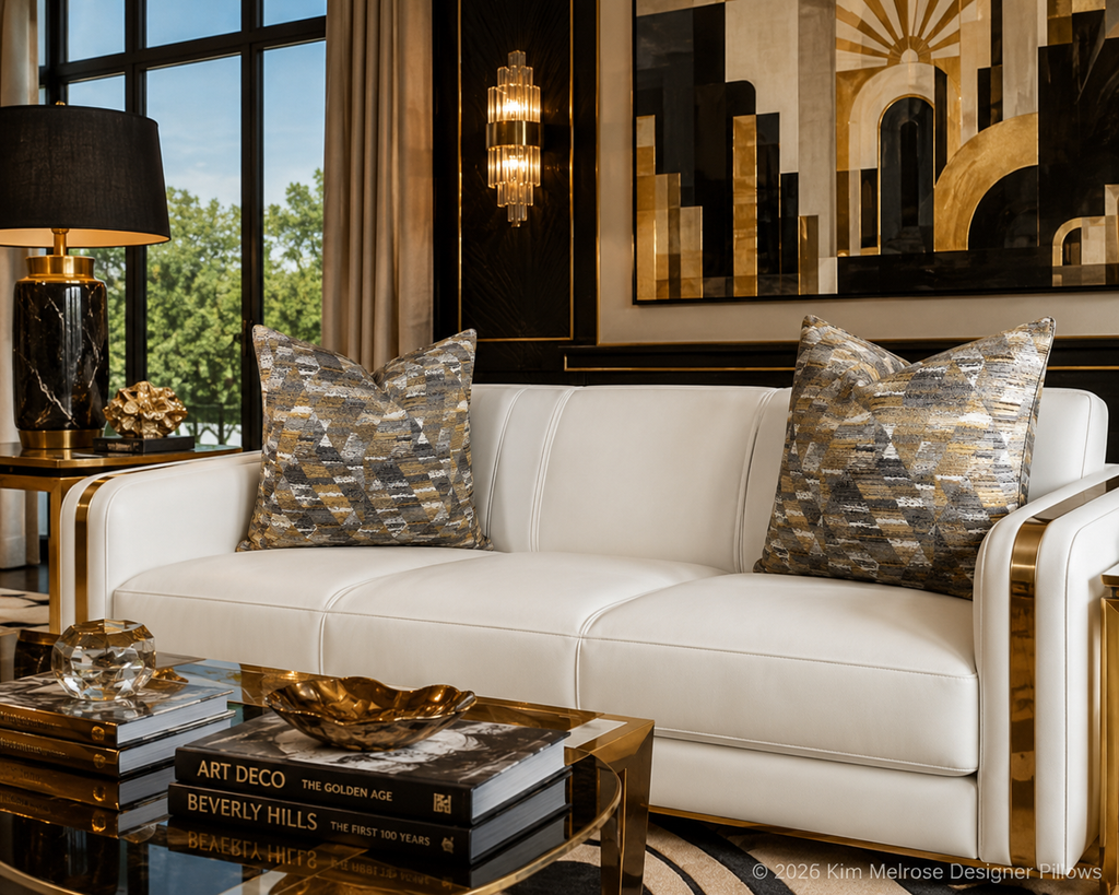 Luxury Pillow – 24" × 24" – Pyramid Jewel