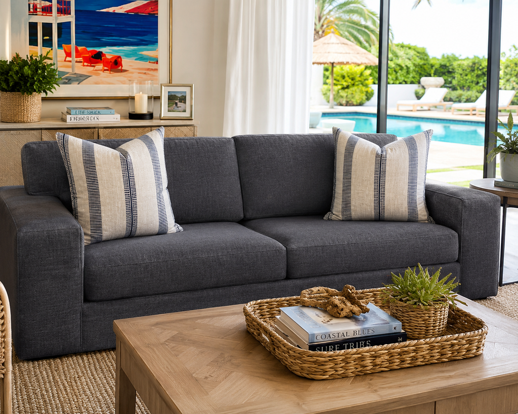 Luxury Pillow – 24" × 24" – Double Issue Indigo
