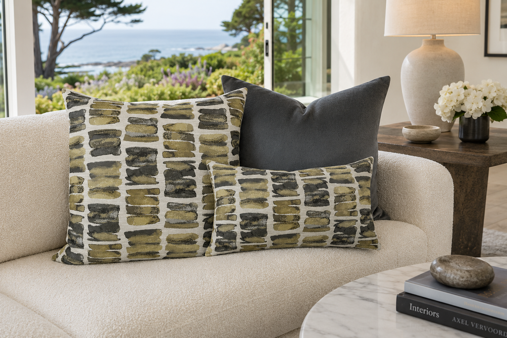 Luxury Pillow - 24” x 24” - Belvedere Charcoal
