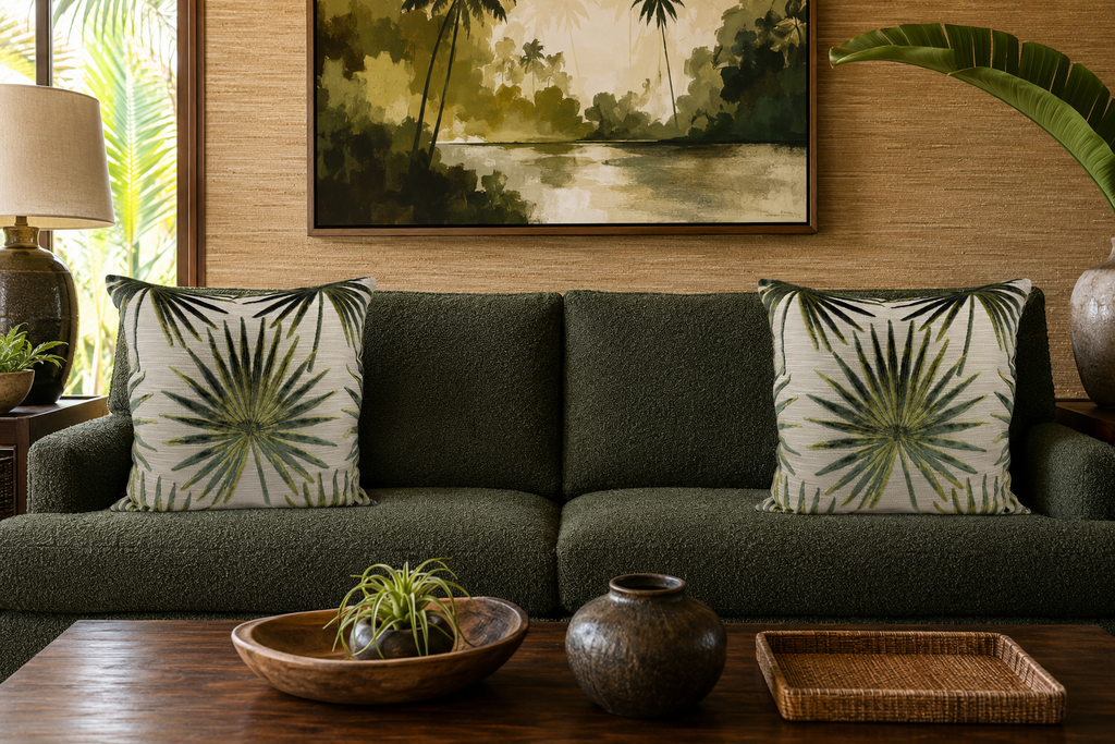 Luxury Pillow – 24" × 24" – Las Palmas
