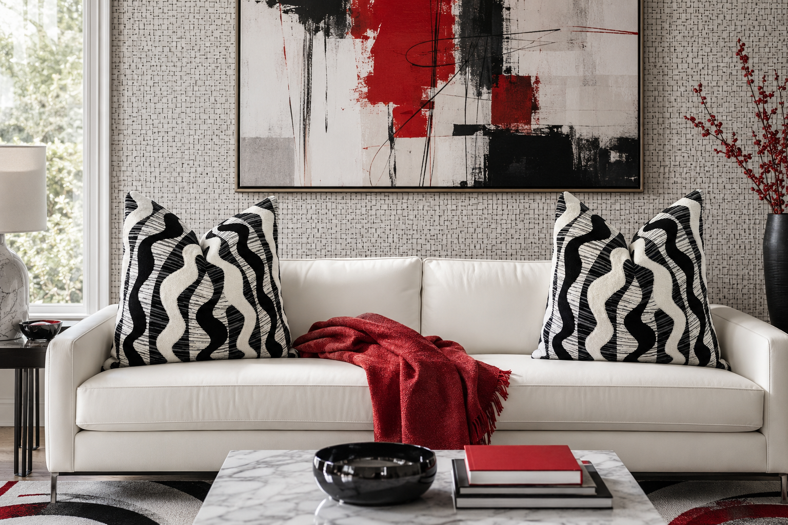 Luxury Pillow – 24" × 24" – Sound Waves