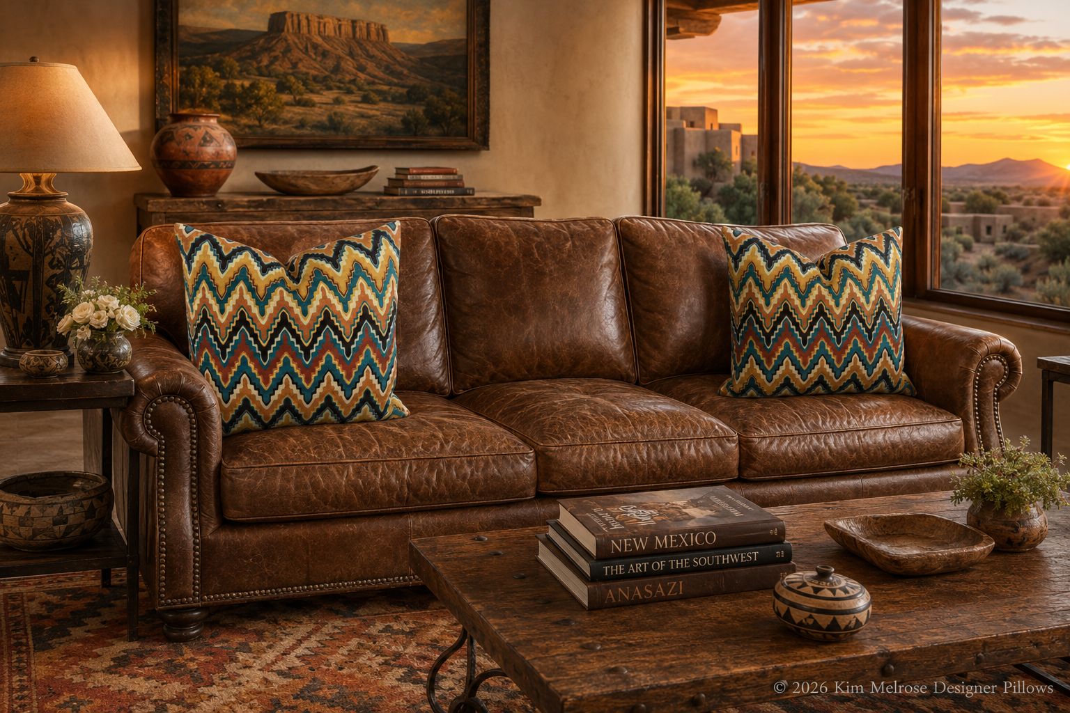 Luxury Pillow – 24" × 24" – Cahuilla