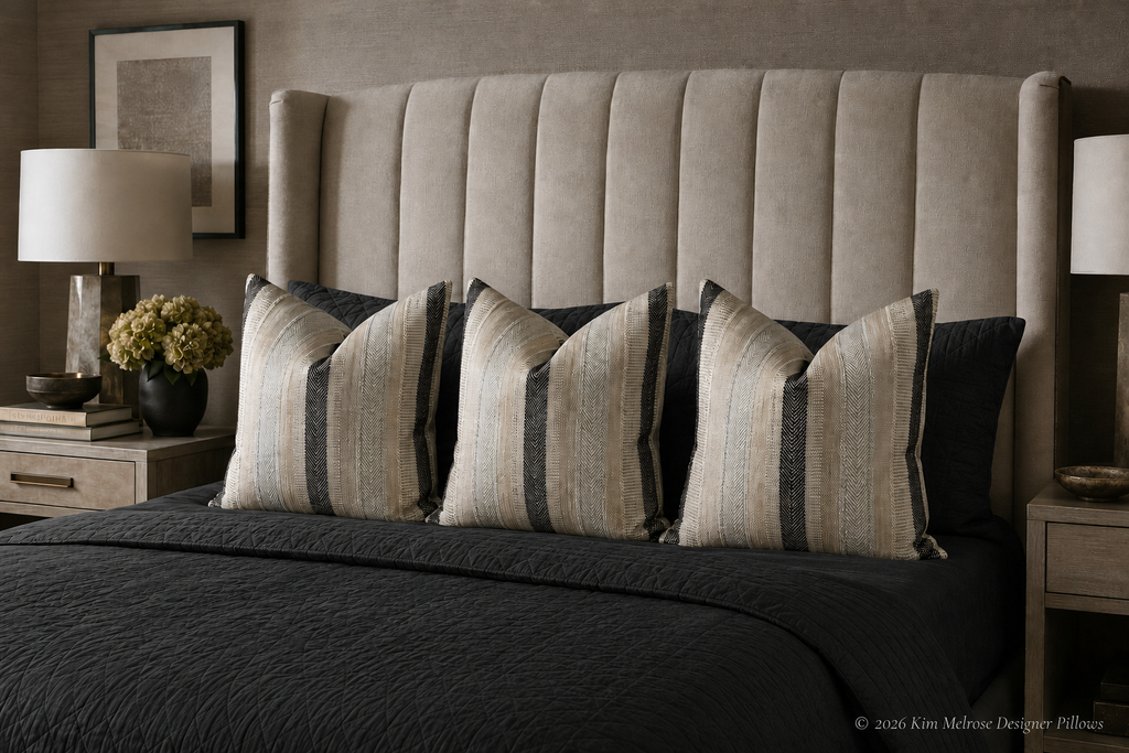 Luxury Pillow – 24" × 24" – Habitat Caviar