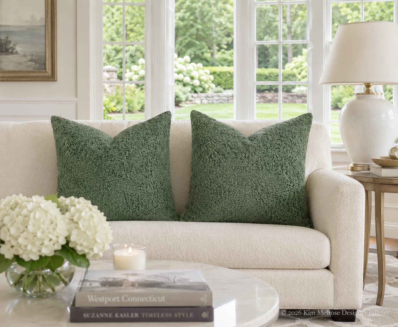 Luxury Pillow – 24" × 24" – Snuggle Moss