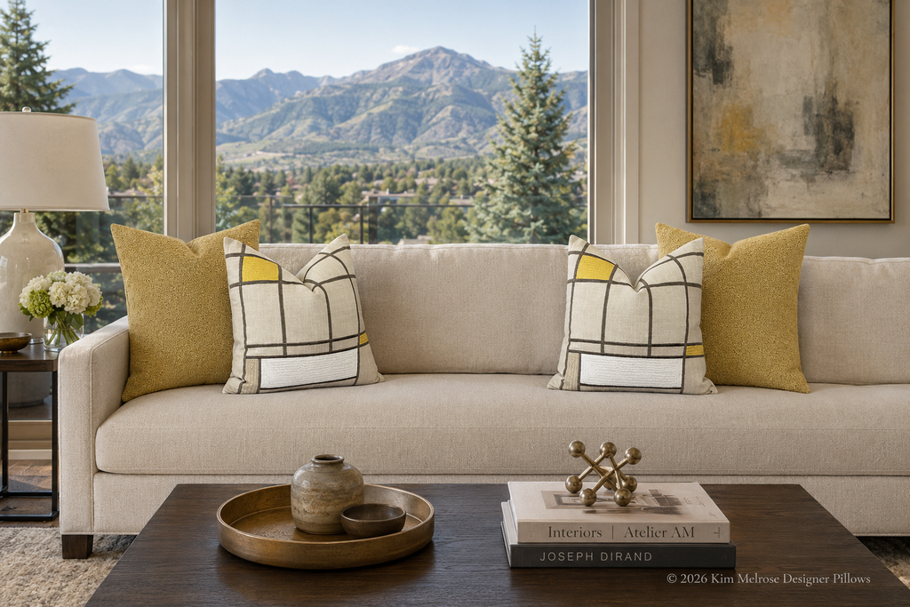 Luxury Pillow – 24" × 24" – Desert Deco