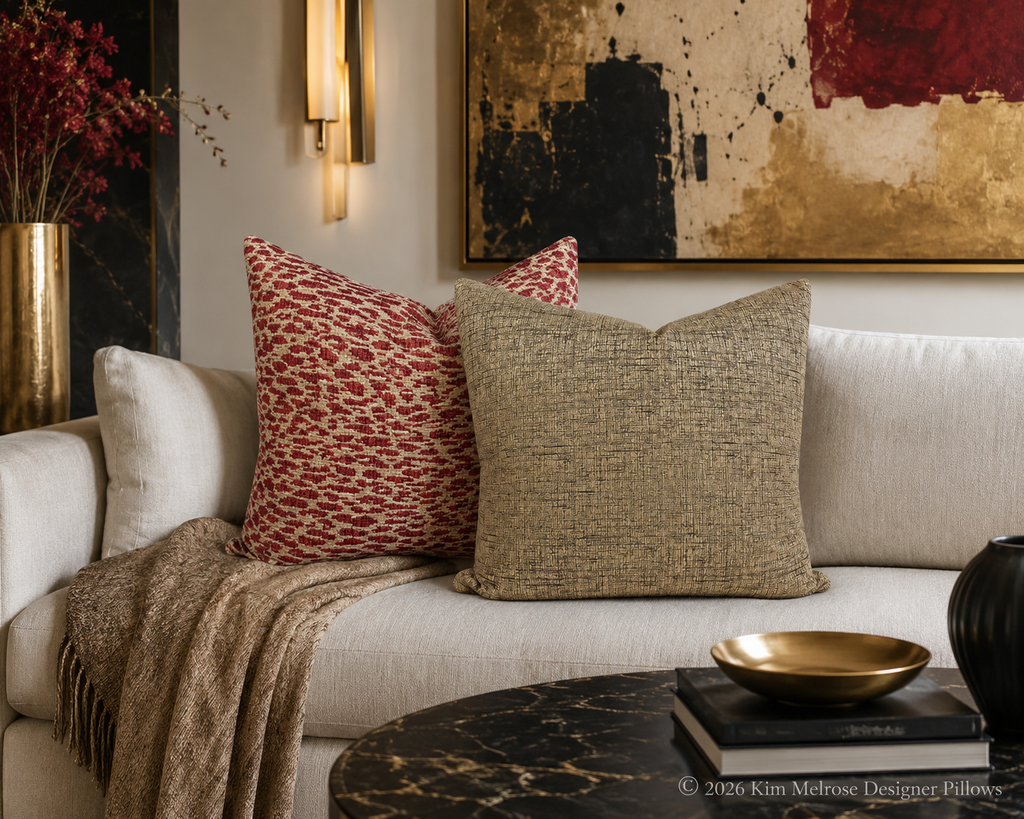 Luxury Pillow – 24" × 24" – Bristol Gold