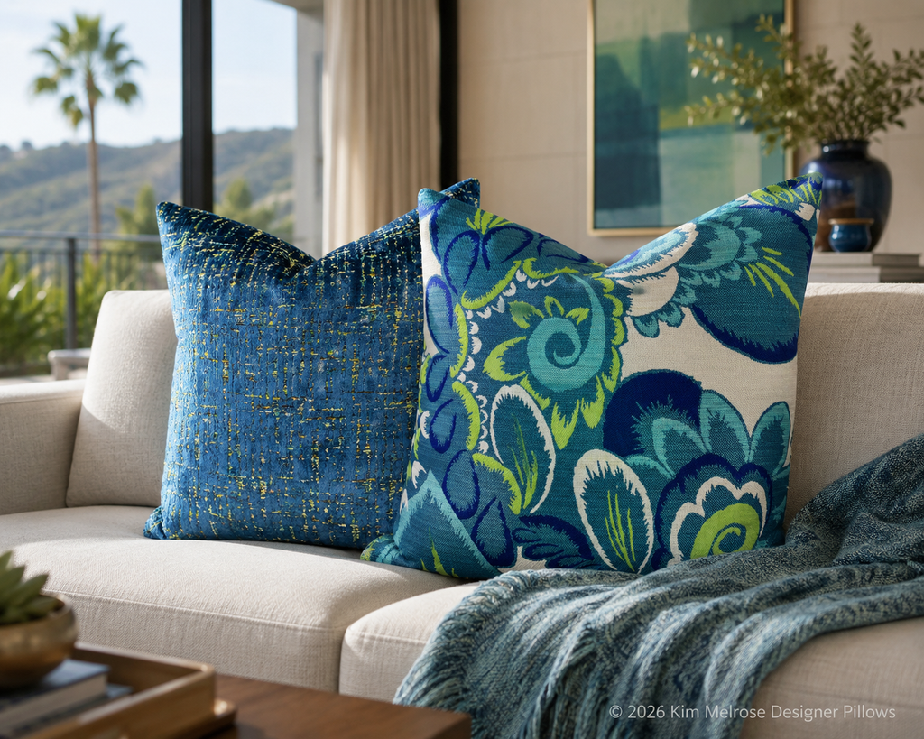 Luxury Pillow – 24" × 24" – Palio Floral