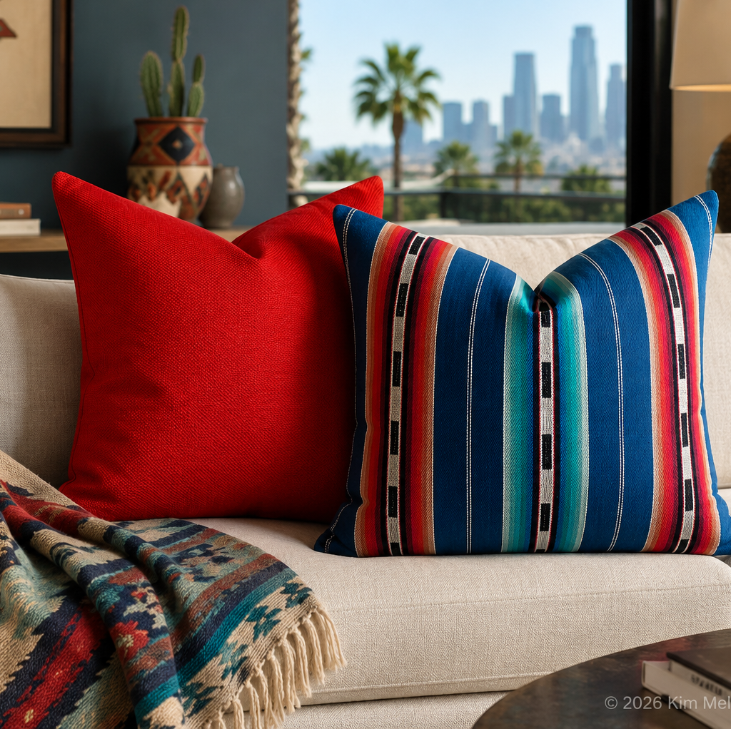 Aristocrat Scarlet – 24" × 24" Luxury Square Pillow