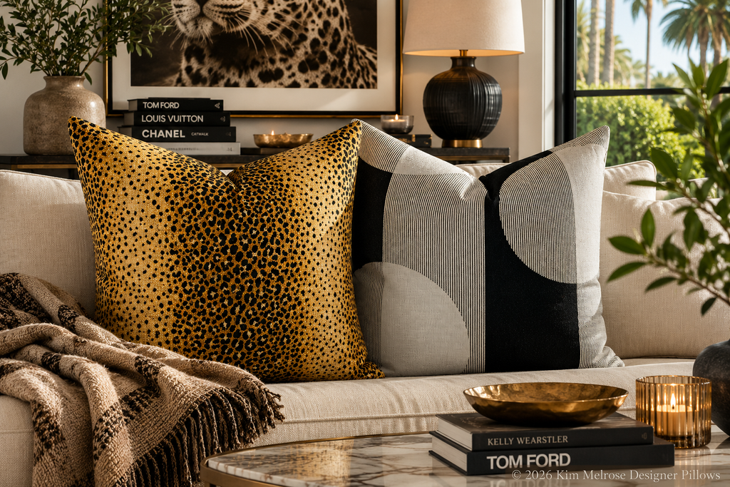 Luxury Pillow – 24" × 24" – Nala Saffron